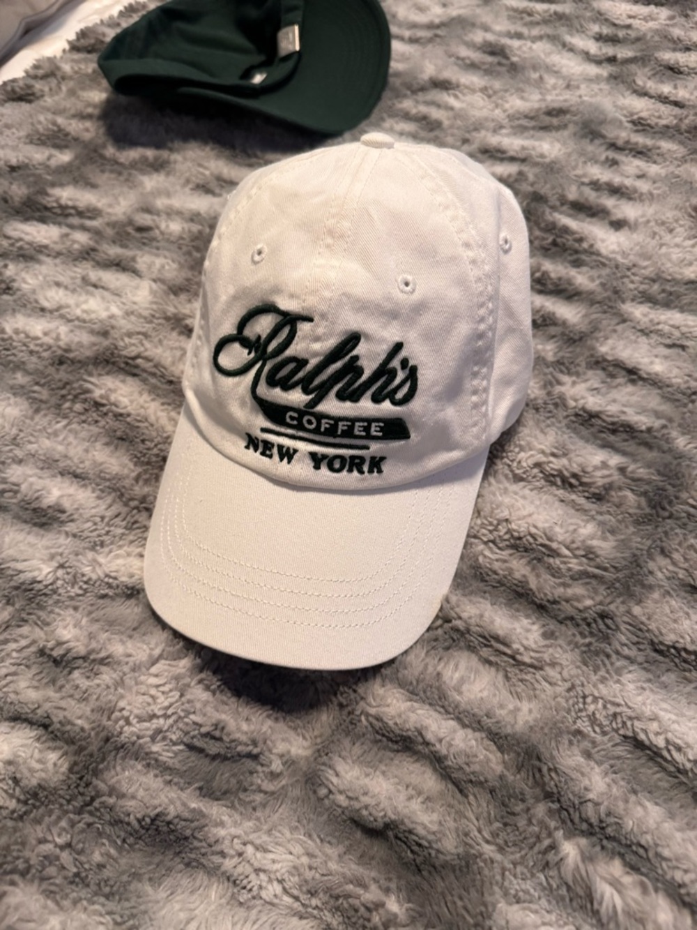Polo by Ralph Lauren White Hat with Dark Ralph’s coffee New York